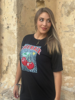 CAMISETA BLACK CEREZA