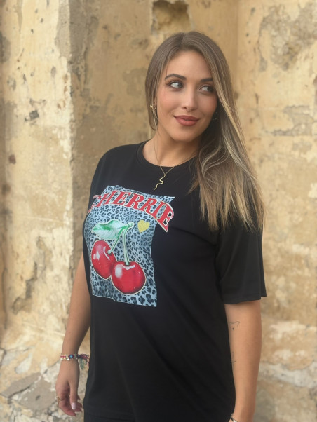 CAMISETA BLACK CEREZA