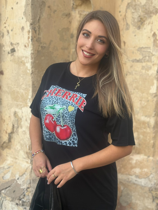 CAMISETA BLACK CEREZA
