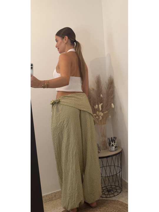 PANTALÓN VICHY VERDE