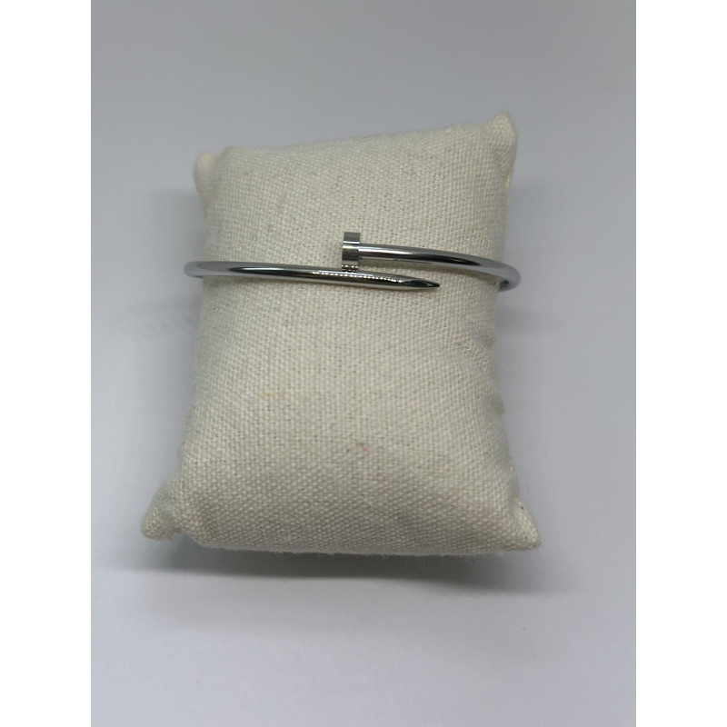 PULSERA CLAVO PLATA