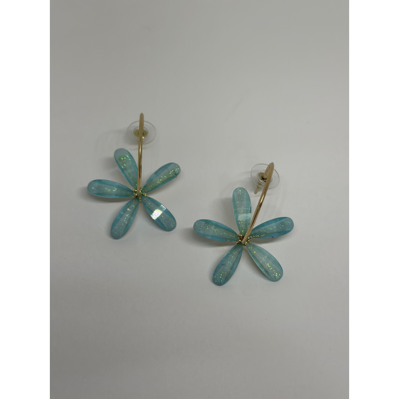 PENDIENTES CAMPANILLA AZUL