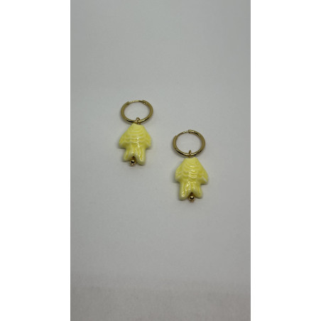 PENDIENTES PEZ AMARILLO