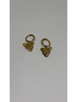 PENDIENTES LEOPARDO ORO