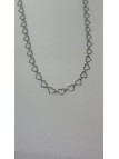 COLLAR CORAZONES PLATA