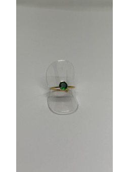 ANILLO SOLITARIO VERDE