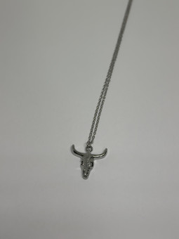 COLLAR BÚFALO PLATA