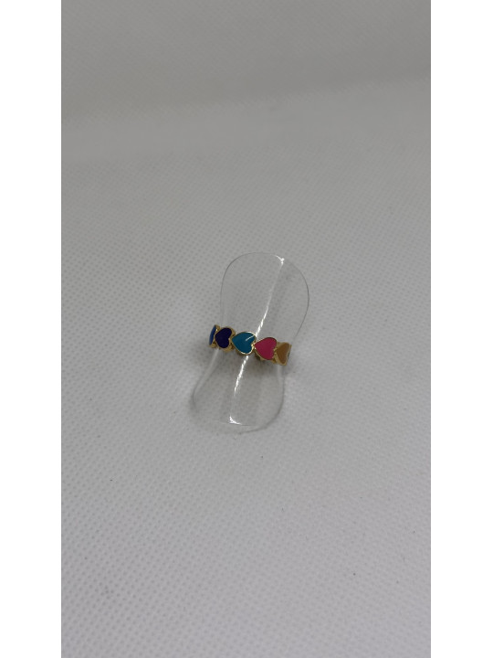 ANILLO CORAZONES COLORES