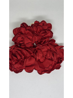 PENDIENTES FLOR ROJA