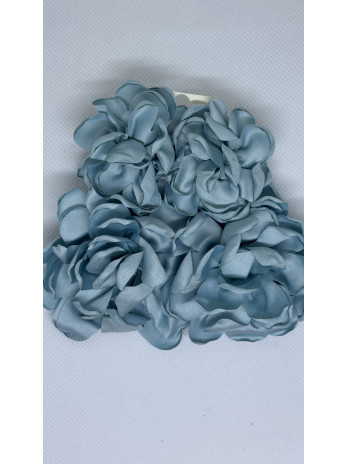 PENDIENTES FLOR AZUL